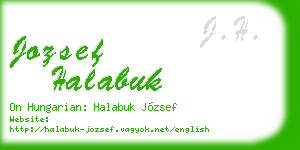 jozsef halabuk business card